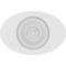 Ekena Millwork Standard Dalton Bullseye Rosette with Square Edge, 5"W x 3 1/4"H x 1"P ROSP050X033X100DAL02 - alternate 4
